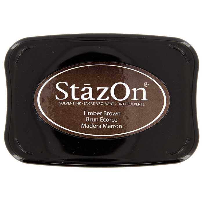 Timber Brown Tsukineko StazOn Solvent Ink Pad Hobby Lobby 364661